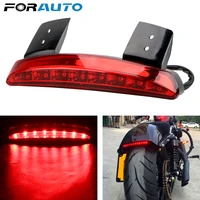 forauto bike motorcycle lights rear fender edge red led brake tail light motocycle for touring sportster xl 883 1200 cafe racer