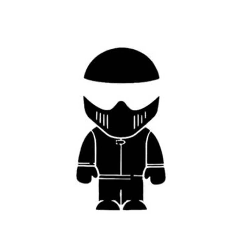 Черные/серебряные милые Мультяшные наклейки на автомобиль модные виниловые