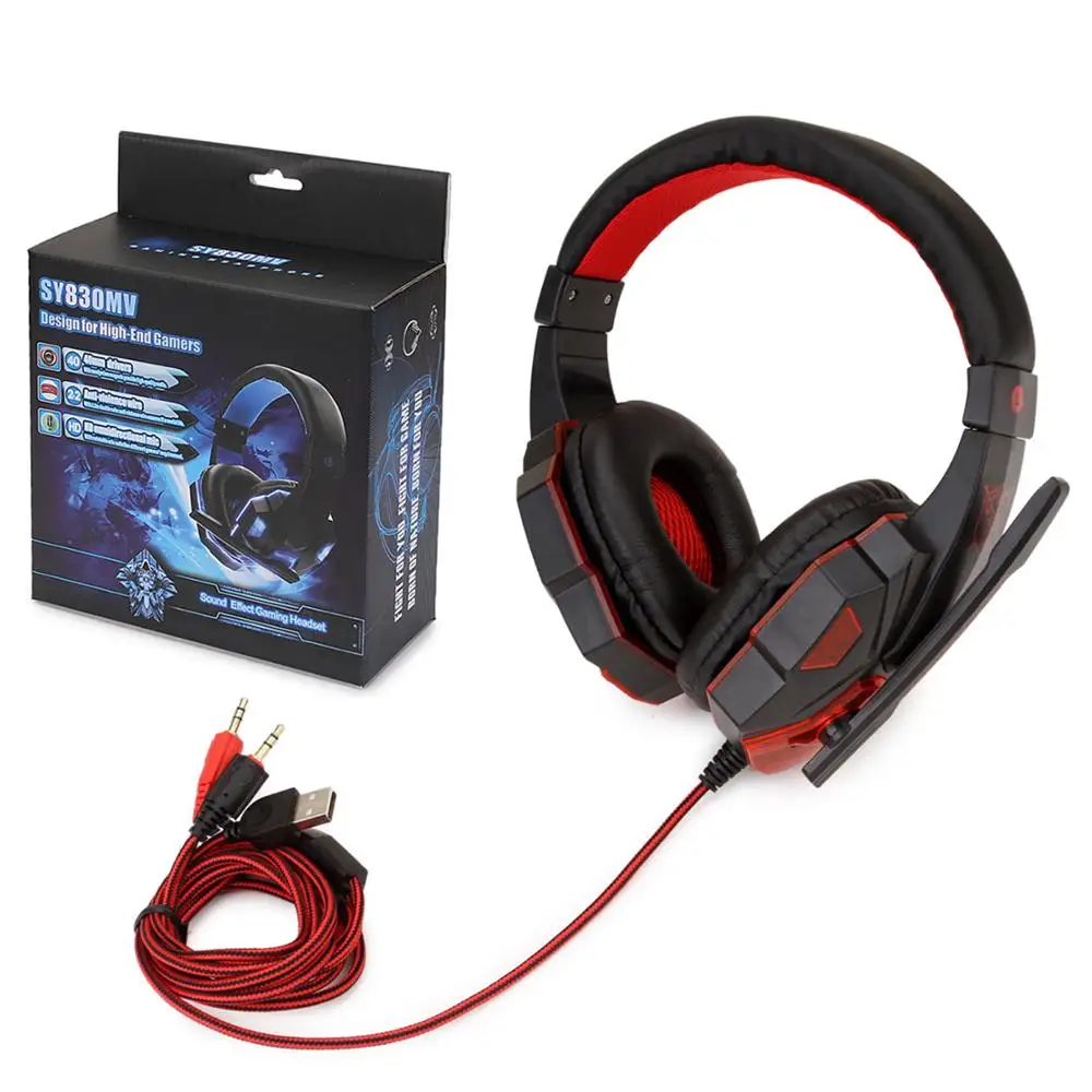 3.5mm Wired Gaming Headset Deep Bass Game Earphone Professional Computer Headphone With HD Microphone for PS4 PC Xbox | Электроника