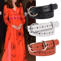 2020 new ladies belt pin buckle simple and versatile korean fine decoration korean casual imitation leather belt trend
