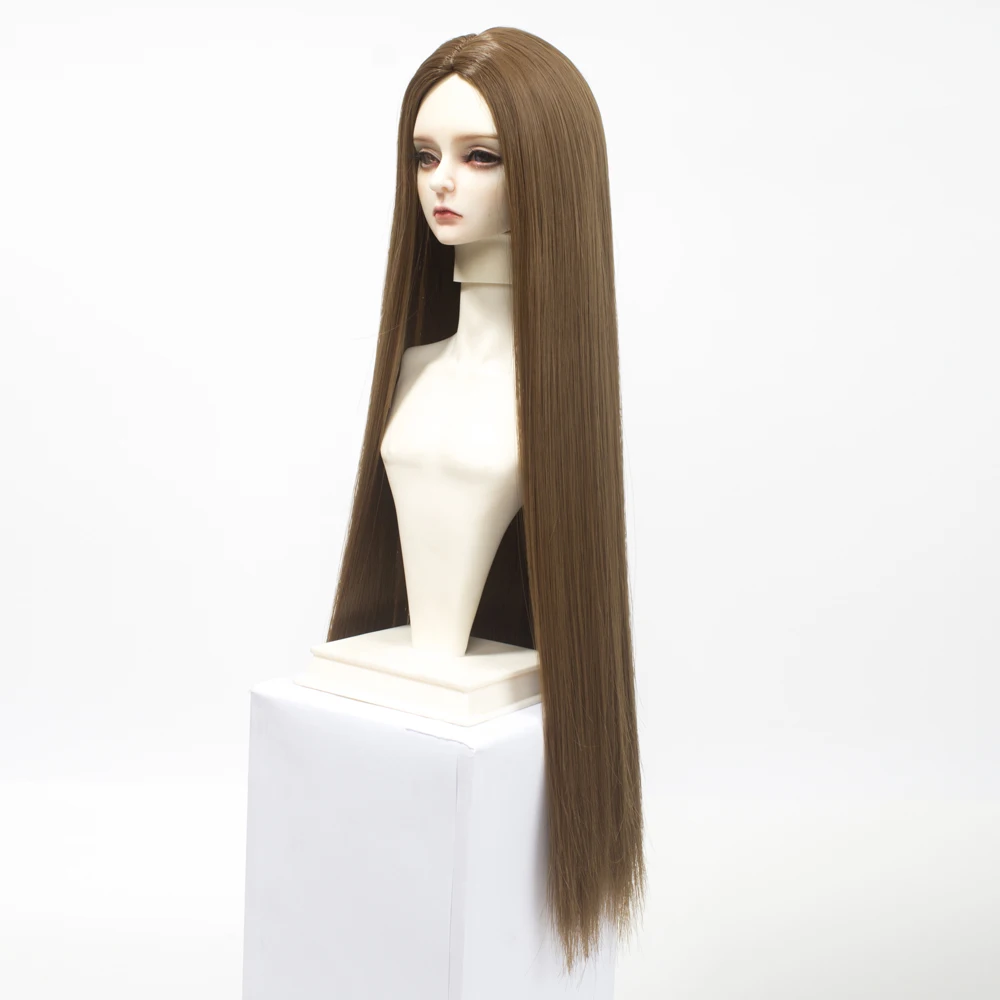 BJD парики для волос Размер 1/6 1/4 1/3 куклы высокотемпературное волокно Длинные прямые парики натурального цвета для куклы SD/BJD