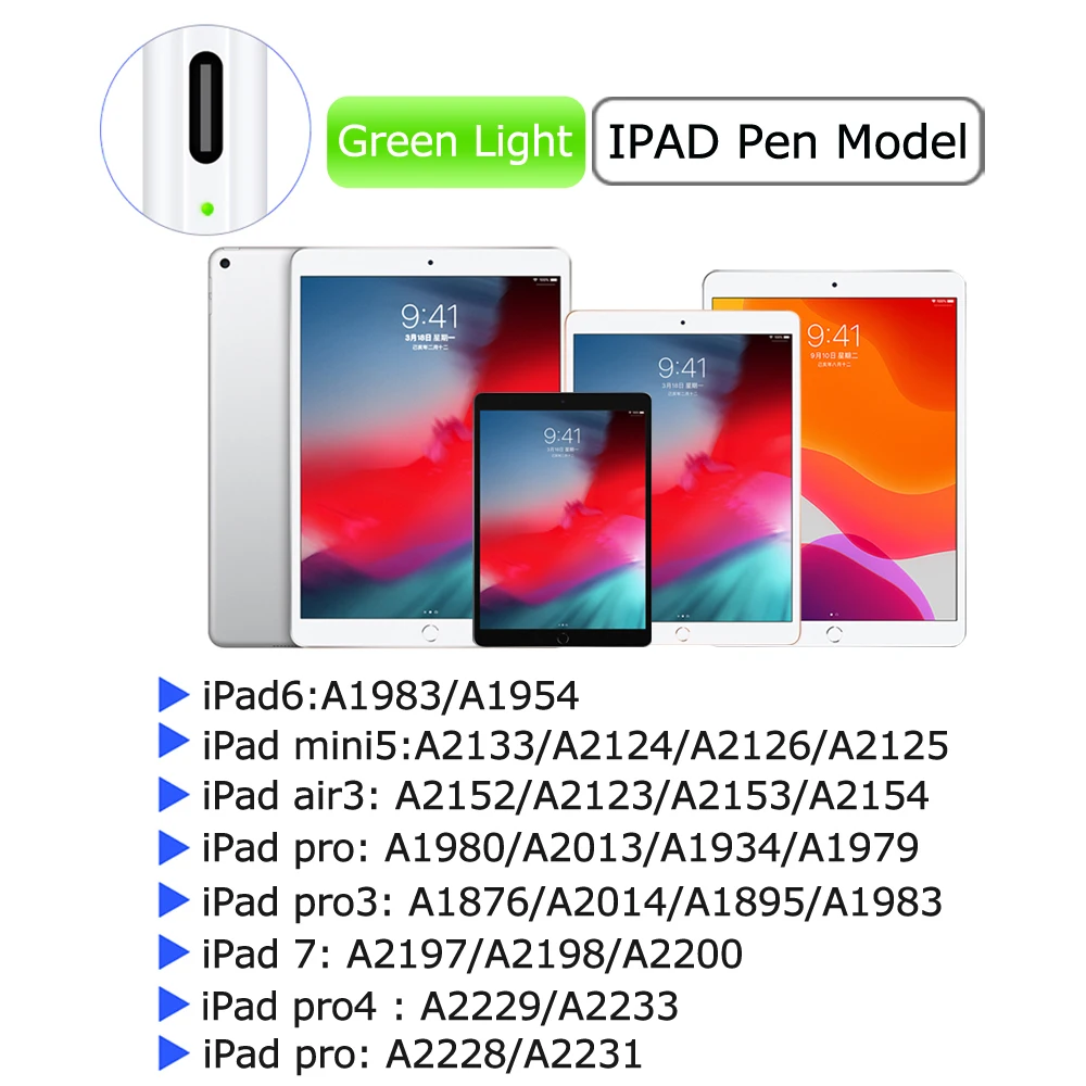 Универсальный стилус карандаш для IOS и Android iPad с блокировкой ладони Apple Pencil 2 1 Microsoft