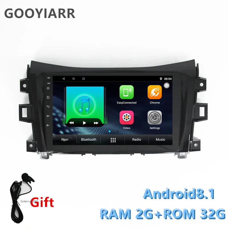 2din автомобильный Android8.1 стерео радио gps навигации плеер для Nissan navara np300 2011 2018 с WI FI FM