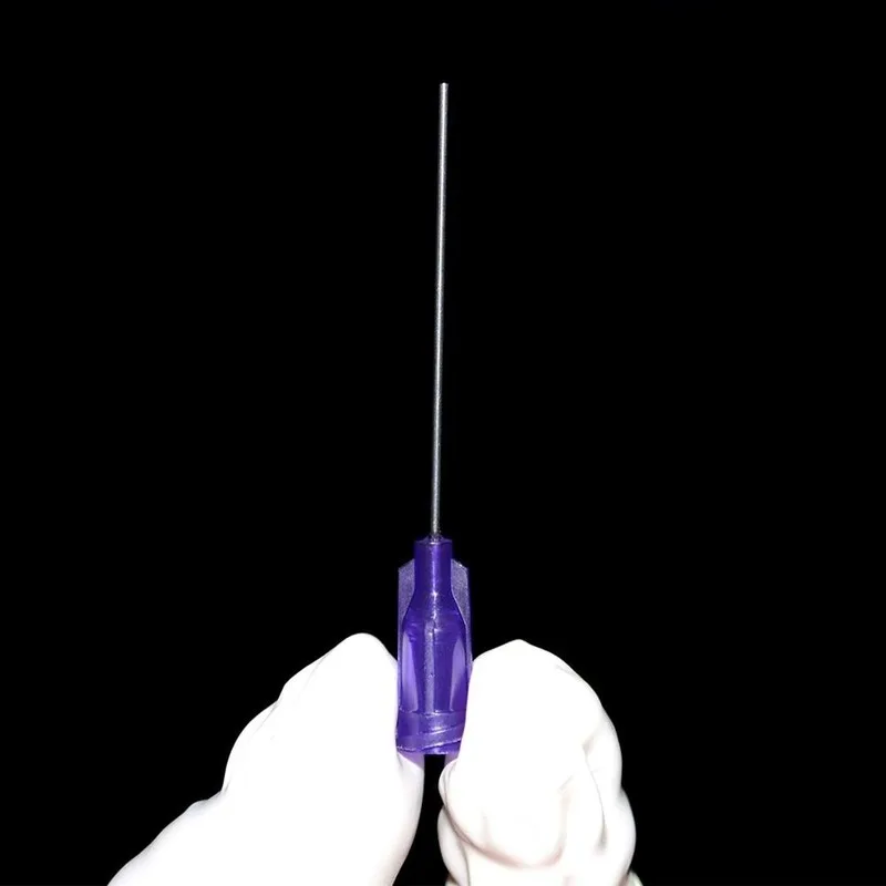 

100 PCS bag stainless steel syringe with Luer lock 14G, 15G, 16G, 18G, 20G, 21G, 22G, 23G, 25G, 27G, blunt tip, 1.5 inches long