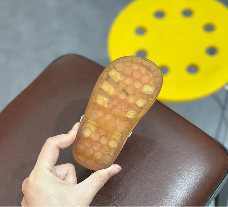 

Summer New Style Little Girl Sandals Infants Flats Leather Shoes Solid Color Fashion Baby Shoes