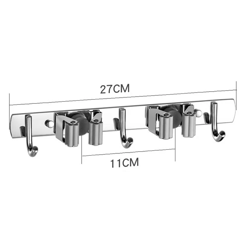 

Wall Mounted Holder Mop Hanger Broom Brush Organizer Storage Rack Kitchen Organizer Storage Mop Holder Mounted