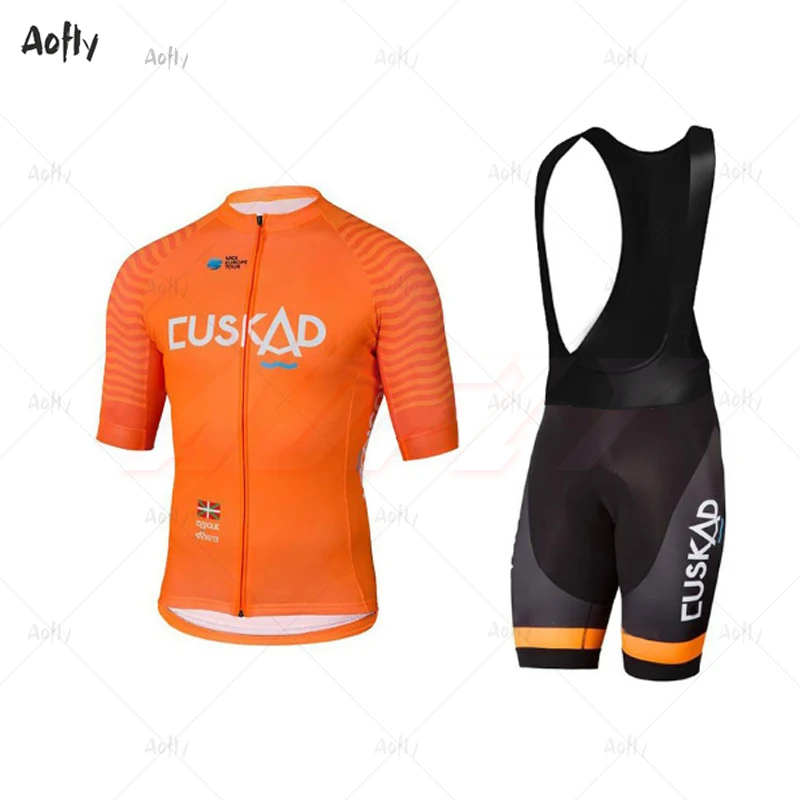 EUSKADI pro Team комплект летней велосипедной одежды из дышащего Джерси для велоспорта