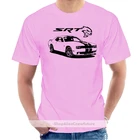 Американский масл-кар Challenger SRT ведьма на заказ Мягкий хлопок Футболка разноцветный @ 050092