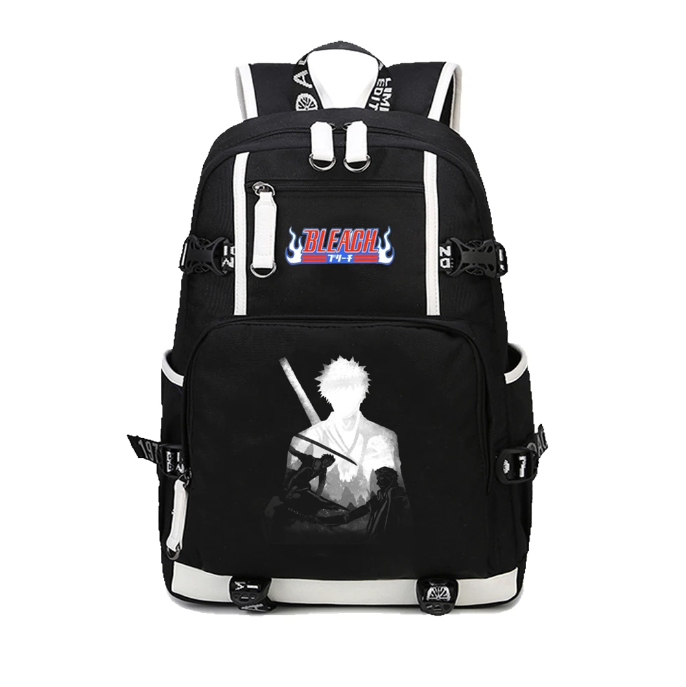 Аниме Bleach печати рюкзак с рисунками из мультфильма для мальчиков и девочек