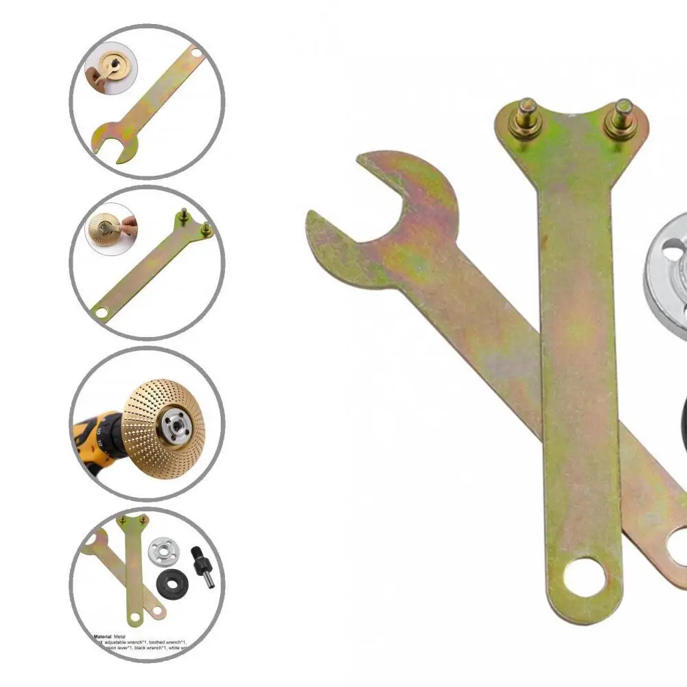 

Accessories 5Pcs Practical Angle Grinder Wrench Spanner Metal Lock Set Pin Spanner Compact for Workshop
