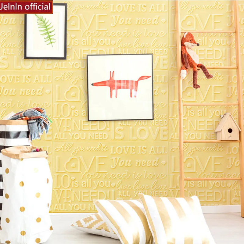 Настенные 3d стикеры из пены самоклеящиеся обои креативные индивидуальные