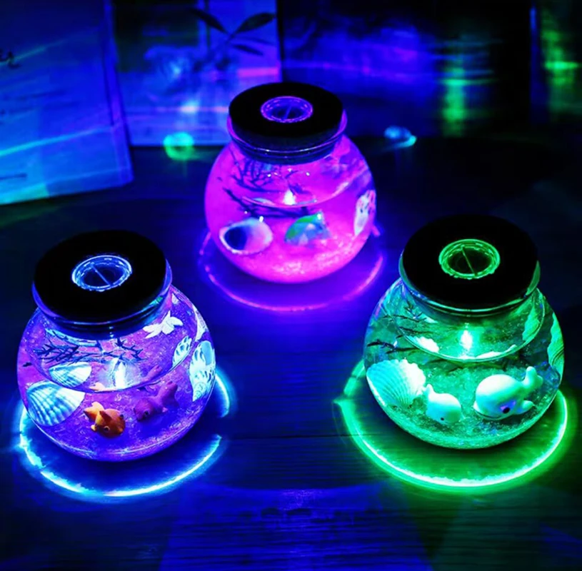 

Creative LED Night Light for Kids 13 Colors Decor Bedside Home Aquarium Fish Lamp Baby Children Girlfriend Holiday Gift
