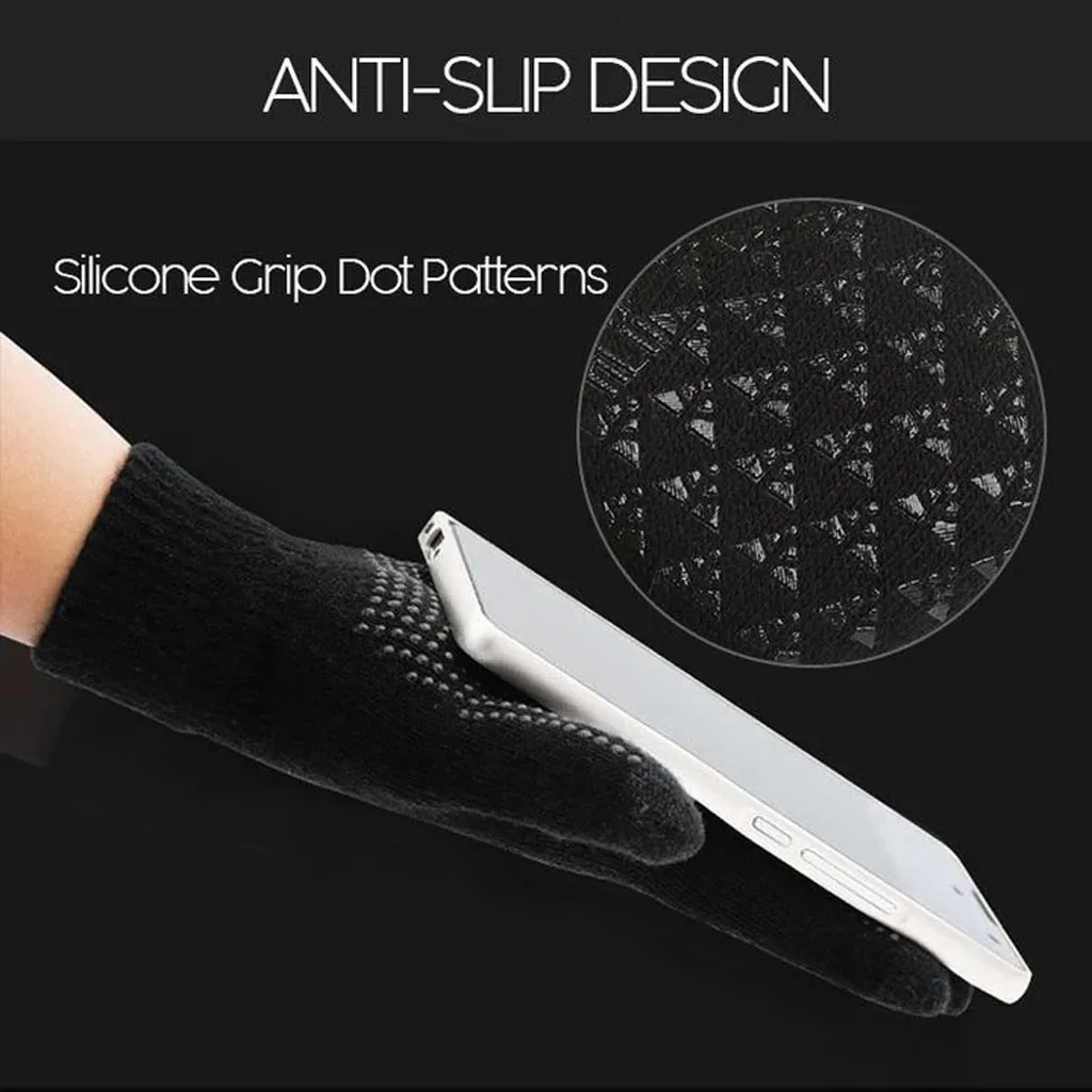 Зимние осенние мужские вязаные перчатки с сенсорным экраном высокое качество