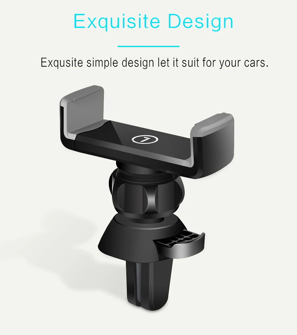 Licheers Car Phone Holder Stand Air Vent Mount Holder 360 Degreen For Phone 7 8 Xiaomi Support 3.5-6 inch Holder Stand in Car
