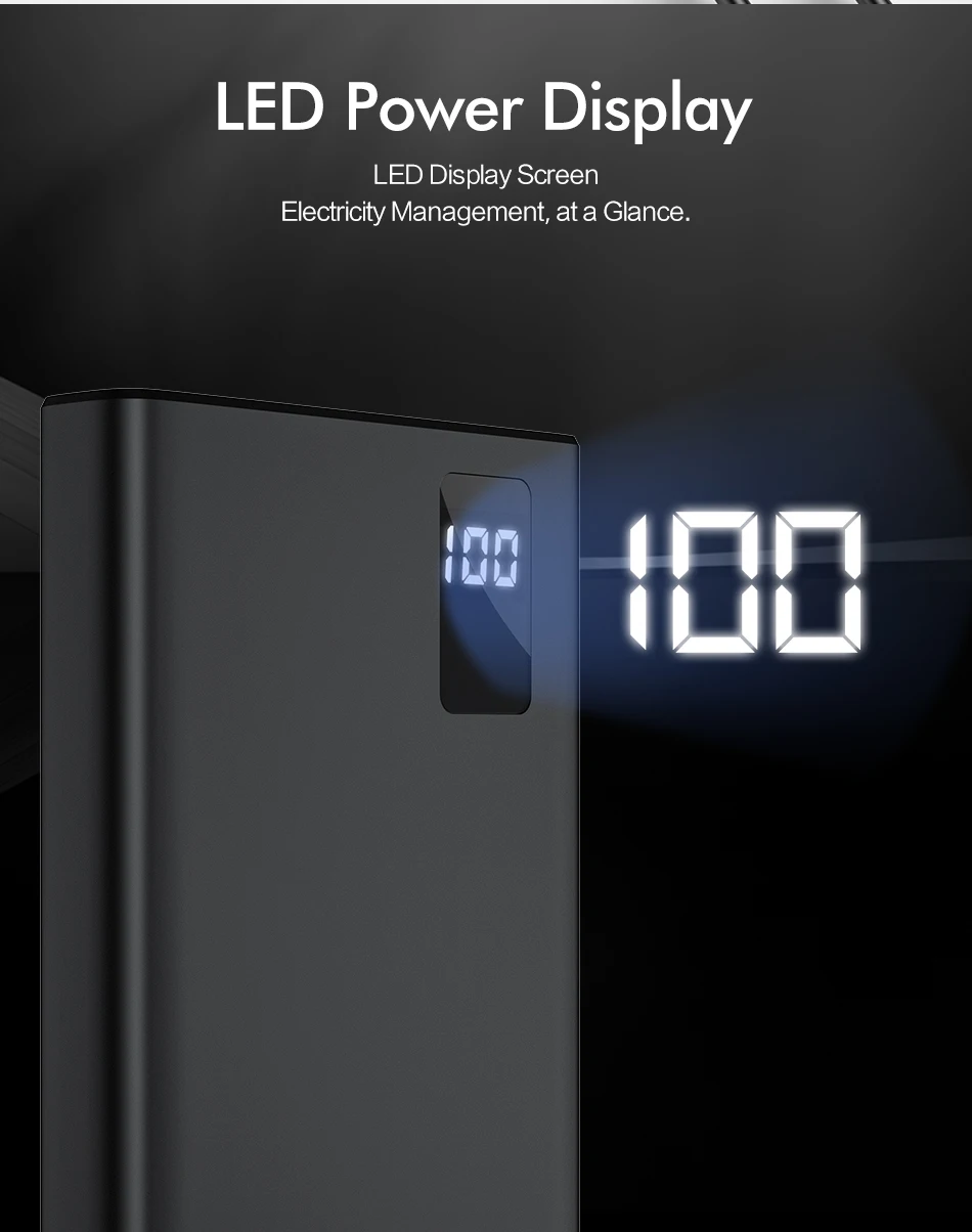 ROCK power Bank для xiaomi mi iPhone mi ni Digital Pover Bank 10000 мАч тонкий внешний аккумулятор Внешняя батарея повербанк Быстрая зарядка