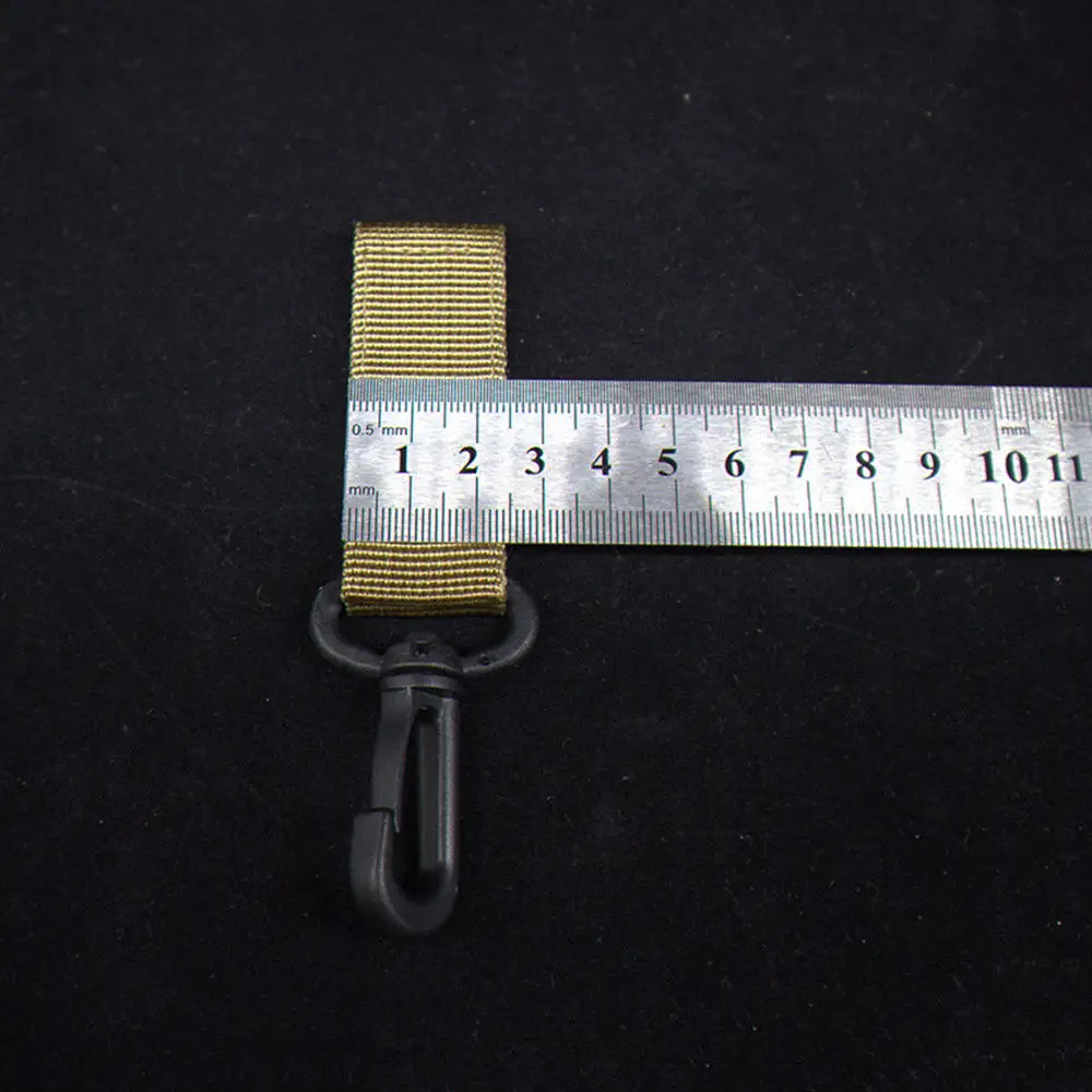 

3x Outdoor Molle Keychain Nylon Webbing Backpack Buckle Hook Gear Tool
