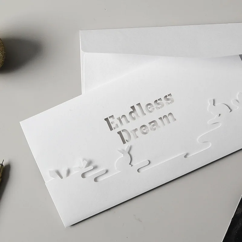 3D всплывающие карты зеркальное отражение поздравительная открытка полые