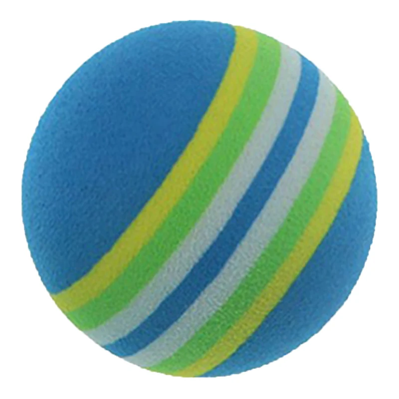

42mm Blue Stripe EVA Color Red Ball Golf Indoor Ball Beginner Training Sponge Ball