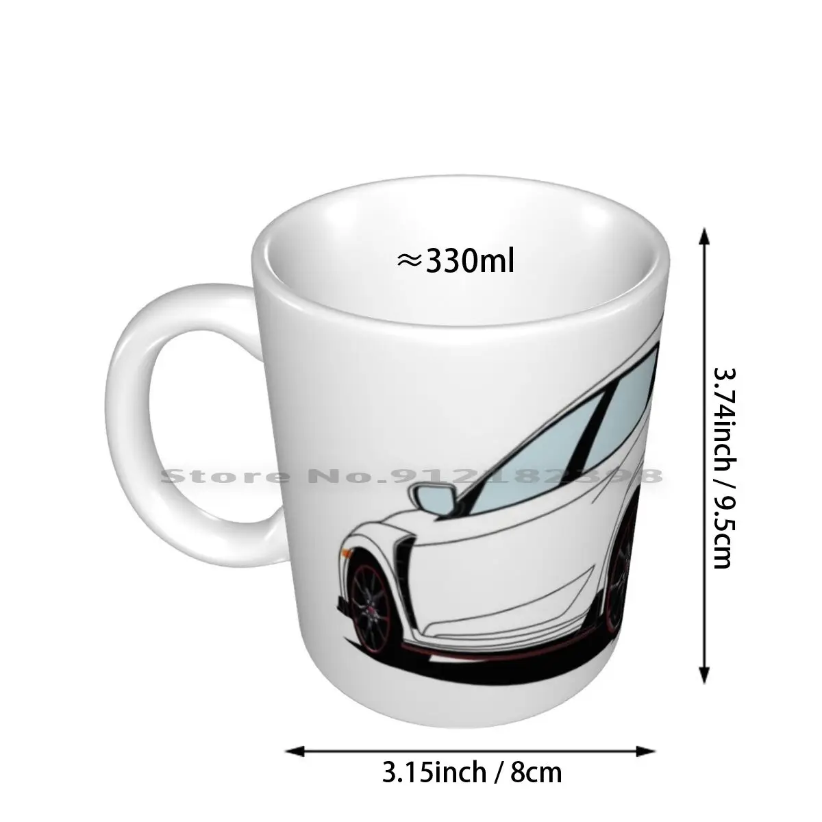 Керамические кружки Civic Type R кофейные чашки Кружка для молока и чая автомобильные