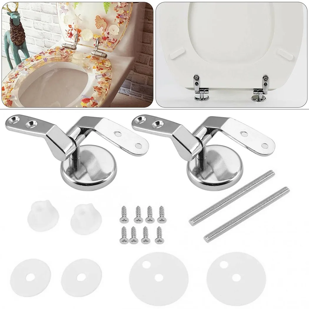 

Bathroom Toilet Lid Hinge Replacement Screws Silver Toilet Toilet Seat