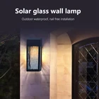 Светодиодный настенный светильник на солнечной батарее, уличное водонепроницаемое освещение для сада, ландшафта, улицы, виллы, балкона, Декор