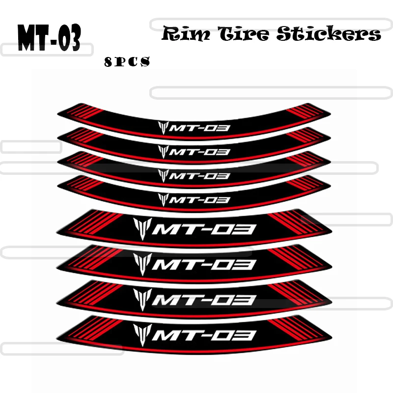 

NEW Motorcycle For YAMAHA MT-03 MT03 MT 03 Wheel Rim Edge Sticker Decal Stripes Emblem MotorBike protection Refit Decoration