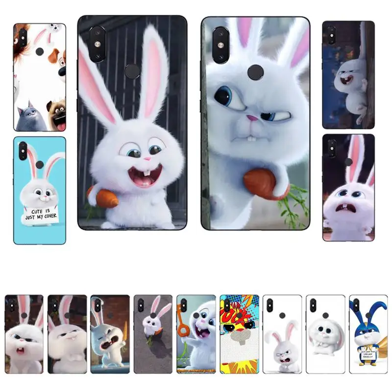 

YNDFCNB Cute Cartoon Rabbit Phone Case for Xiaomi mi 8 9 10 lite pro 9SE 5 6 X max 2 3 mix2s F1