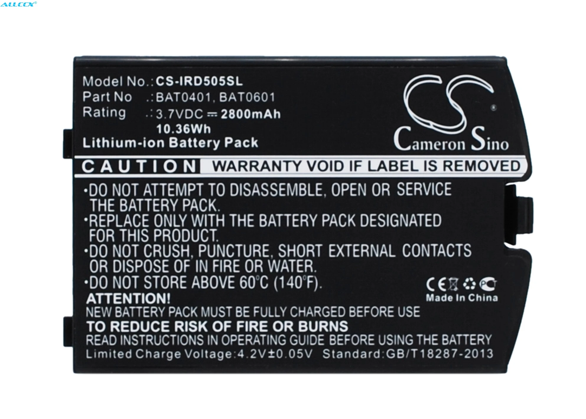 

Аккумулятор Cameron Sino 2800mAh BAT0401, BAT0601, BAT0602 для Iridium 9505A