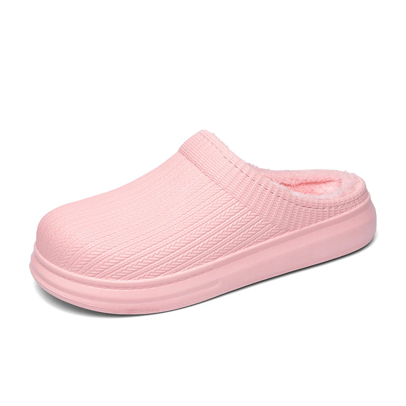 Winter Women Sandals 2021 Women Hot Slippers Solid Plush Warm Clogs Indoor Outdoor Sandals Slippers Walking Shoes