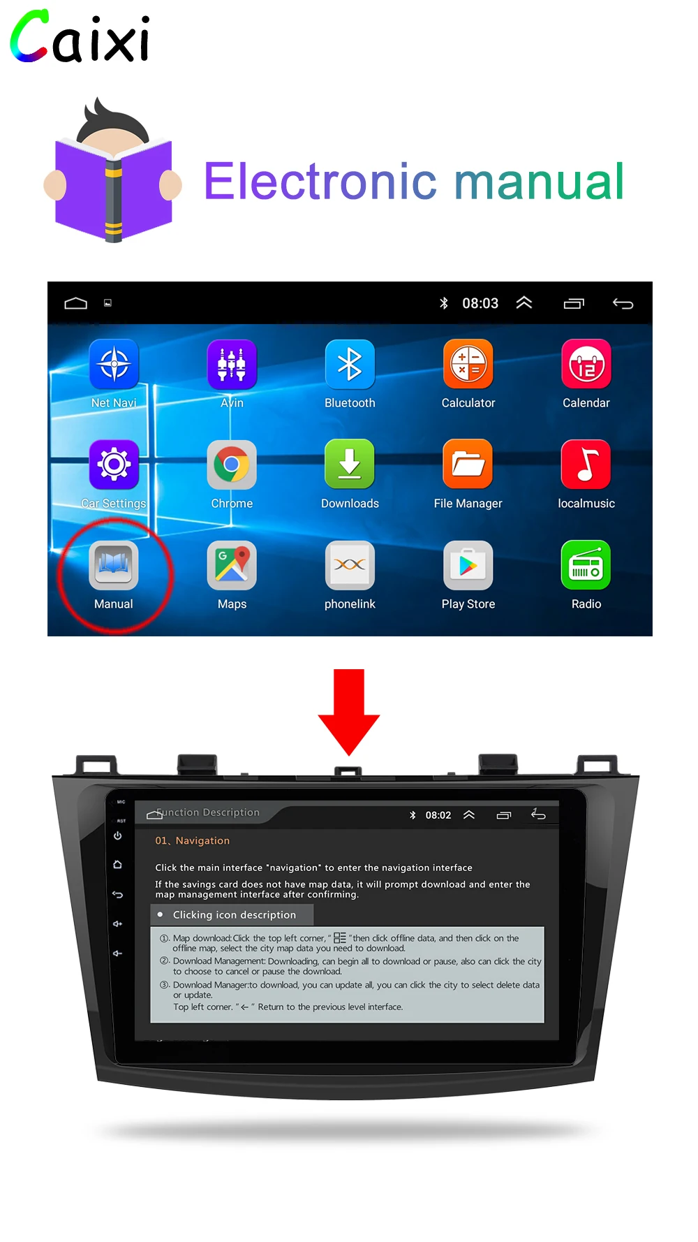CaiXi " android 8,1 Автомобильный мультимедийный dvd-плеер для Mazda 3 2004-2013 2 din автомобильный dvd gps навигатор Авто Радио стерео плеер