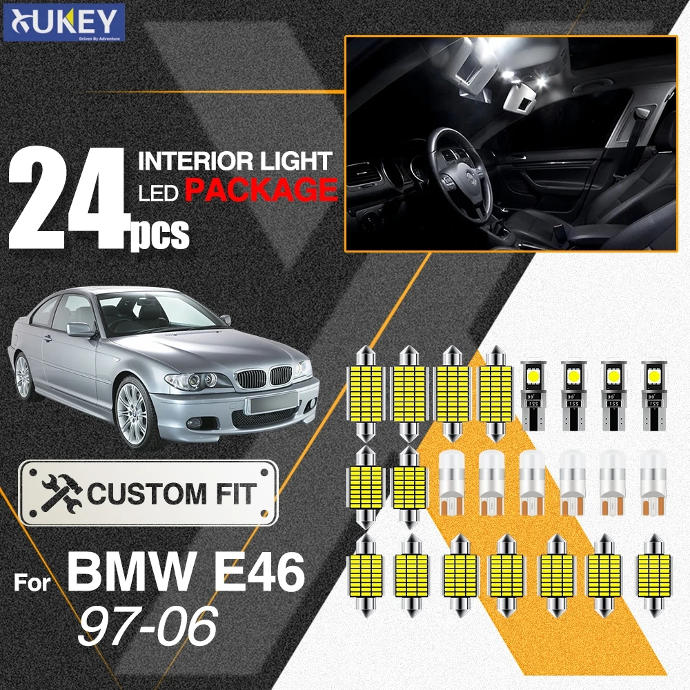 Xukey 22 шт. автомобильные Внутренние светодиодные лампы набор для BMW 3 серии E46 1999 2000