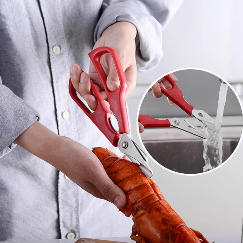 Новая нержавеющая сталь Омаров рыбы съемные креветки краба ножницы для