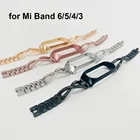 Роскошный металлический браслет Mi Band 6 с блестками для Xiaomi Mi Band 5, браслет Mi Band 34, тонкий браслет из нержавеющей стали для женщин и девушек