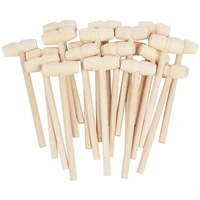5pcs mini wood hammer crackers balls kids pounding toy pounder wooden craft tools chocolate breakable cake mallet