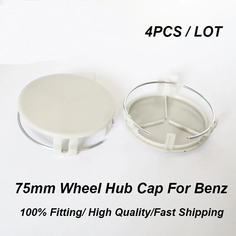 

4PCS ABS Original design Gray Base With Ring 75MM 7.5CM Car Accessory Wheel Center Hub Cap Covers Wheel Center Cap Car Emblem