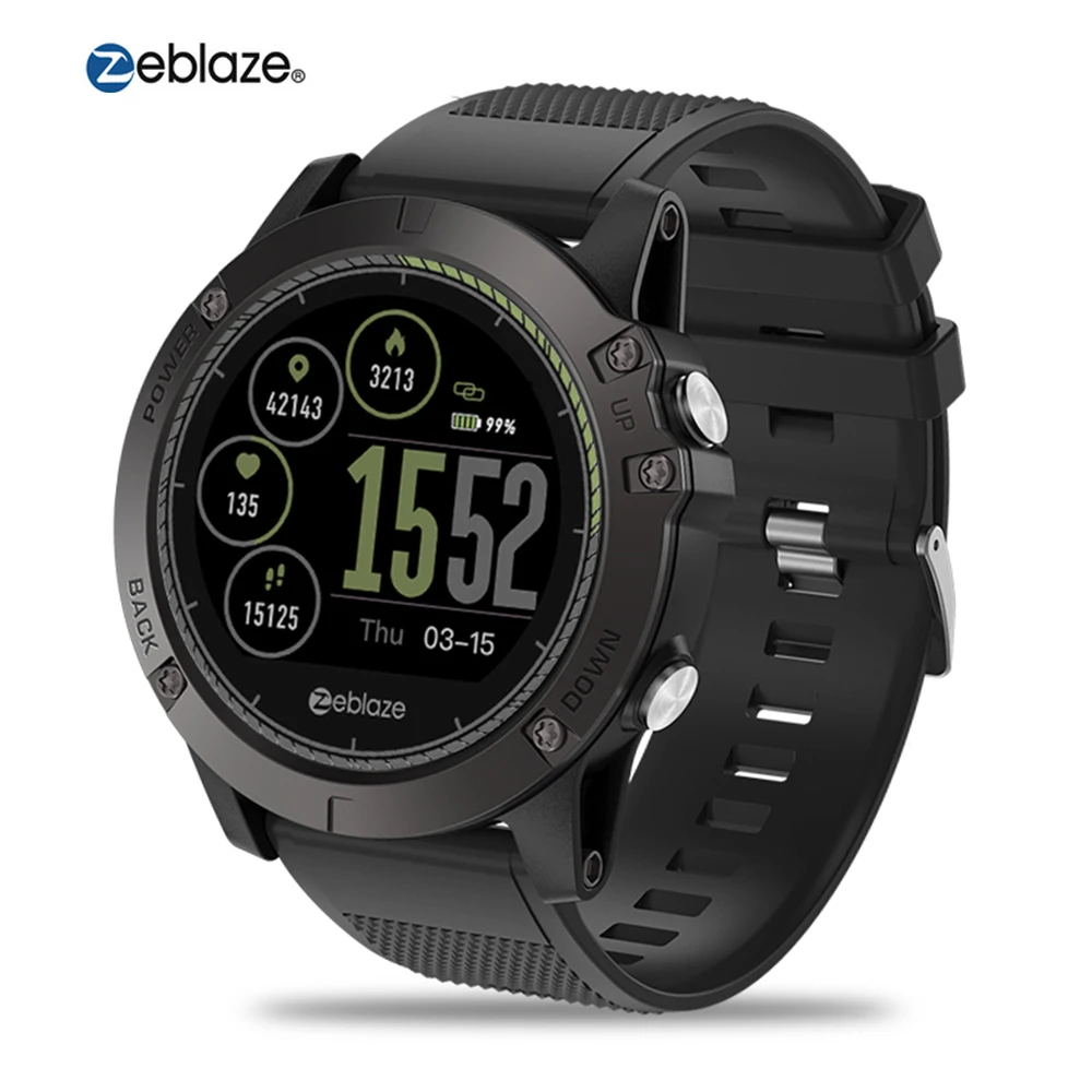 Смарт-часы Zeblaze VIBE 3 спортивный фитнес-трекер пульсометр IP67 водонепроницаемые для