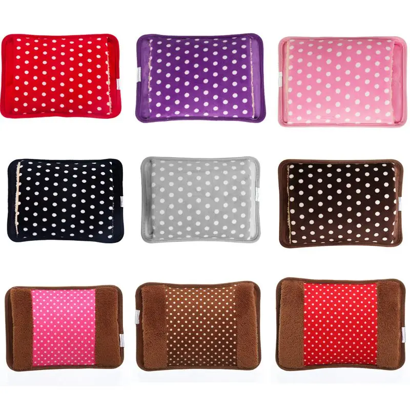 Длинная плюшевая бутылка для горячей воды с электрическим подогревом