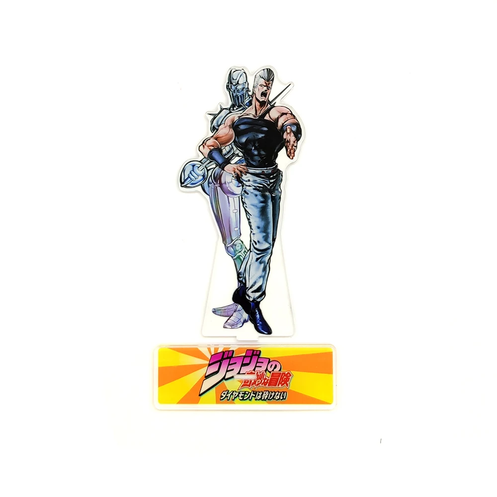 JOJO для невероятное приключение Kakyoin Нориаки Polnareff акриловая подставка фигурный модельный пластина держатель торт фигурки жениха и невесты; крутая футболка аниме
