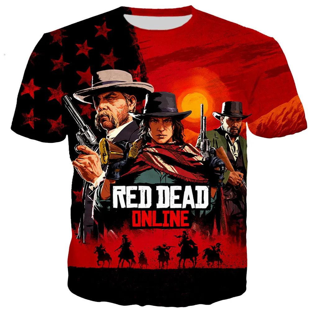 

2021 Hot Sale Red Dead Redemption Men/women New Fashion Game 3D Printed T-shirts Casual Style Hip-hop Short Sleeve Streetwear