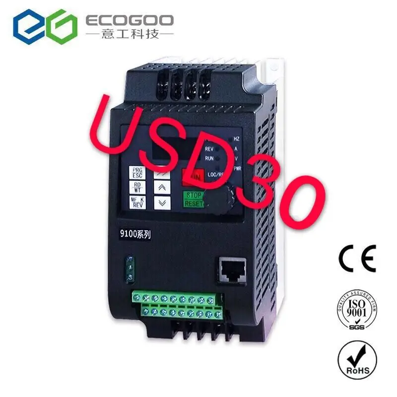 VFD 380 4 кВт AC В/4 кВт/5/5 кВт/7 5 Частотный привод трехфазный контроллер скорости