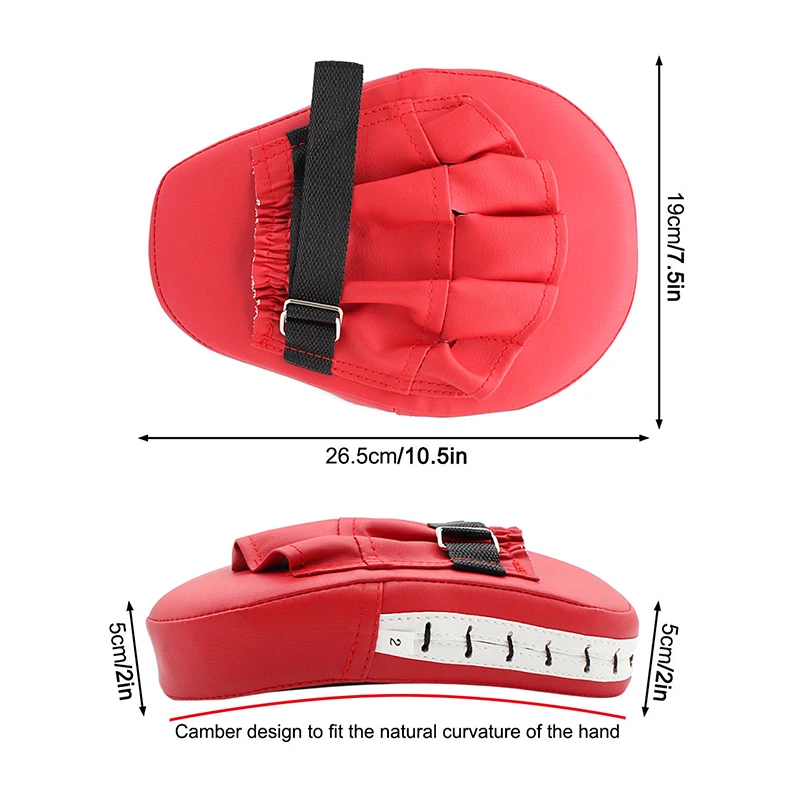 

Mitts Pads Training Punch MMA Boxing Strike Pad Curved Kick Muay Thai Accessory