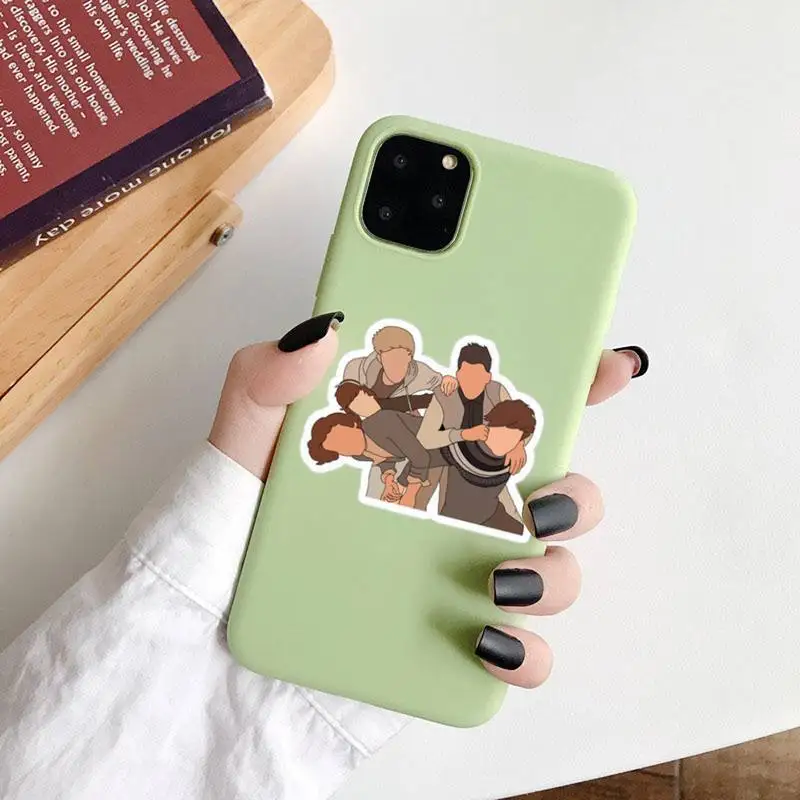 

One Direction Louis Tomlinson Always You Clear Phone Case Green Candy Color for iPhone 6 7 8 11 12 s mini pro X XS XR MAX Plus