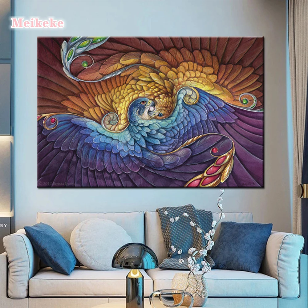 5D алмазная живопись с орлом Алмазная мозаика Феникс сделай сам полная круглая