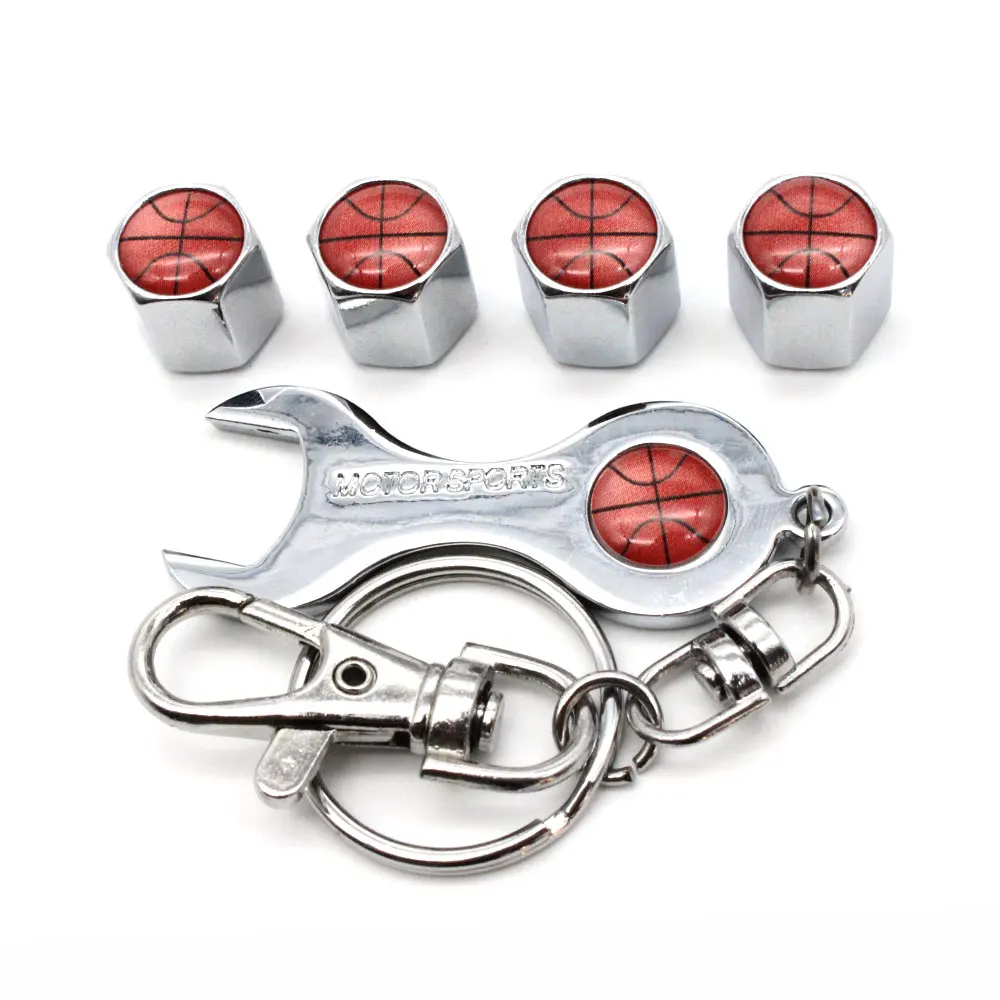 5 шт./компл. Противоугонная эмблема в баскетбольном стиле колпачки воздушных