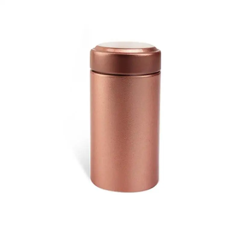 Frosted gold 45*116 мм герметичный контейнер из нержавеющей стали, устойчивая к запаху банка для хранения сорняков - Цвет: Frosted gold