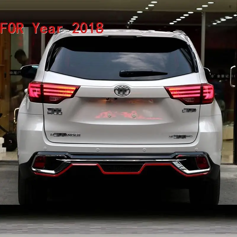Автомобильная модификация Automovil протектор Авто наружный тюнинг задний диффузор Передние Губы автомобильные бамперы 18 для Toyota Highlander