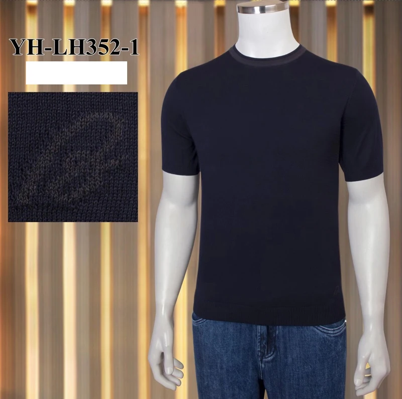 

BILLIONAIRE T-shirt silk men 2021 summer new o-neck Casual elasticity Solid color Comfortable Thin Big size M-4XL Short sleeve