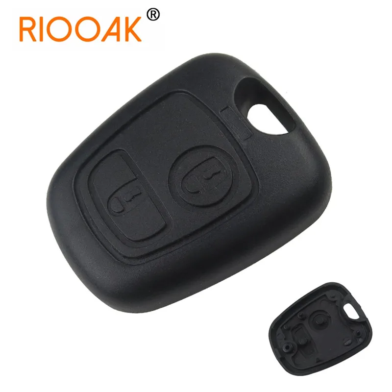 

Car Key Shell Fob Cover Replacement 2 Button Remote Blank Cover Case No Blade For Peugeot 107 206 207 306 307 407 Citroen