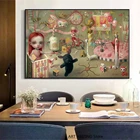 Картина маслом на холсте Марк Райден Волшебный цирк, 2018 дюйма, художественный постер, современный настенный Декор, украшение для дома, гостиной