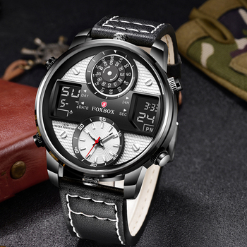 Men Sport Watch 2022 LIGE New Luxury Wristwatch 30M Waterproof Quartz LED Watches Men Fashion Leather Watch for Men Homme Montre-36685